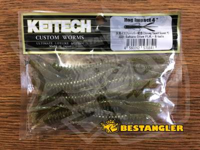 Keitech Hog Impact 4" Sahara Olive FLK. - #309