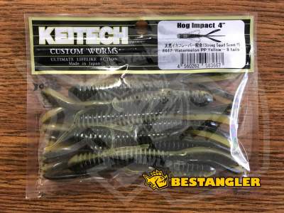 Keitech Hog Impact 4" Watermelon PP. / Yellow - #447