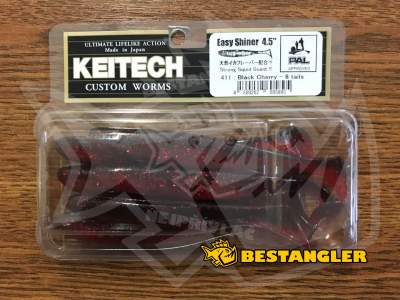 Keitech Easy Shiner 4.5" Black Cherry - #411