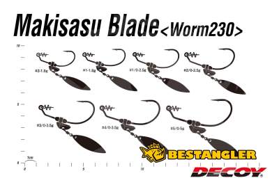 DECOY Worm 230 Makisasu Blade #1/0 2.5g - 404867