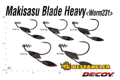 DECOY Worm 231 Makisasu Blade Heavy #1/0 11g - 404959