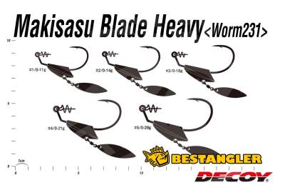 DECOY Worm 231 Makisasu Blade Heavy #2/0 14g - 404966