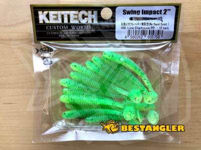 Keitech Swing Impact 2" Lime Chartreuse PP. - #468