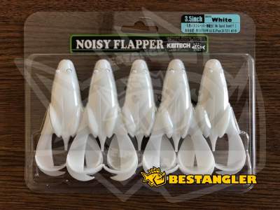 Keitech Noisy Flapper 3.5" White - #009