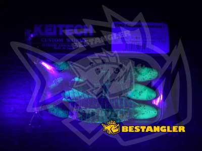 Keitech Flex Chunk Medium Green Pumpkin Chartreuse - #401 - UV