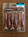 Keitech FAT Swing Impact 3.8" Chartreuse Silver Red - CT#25