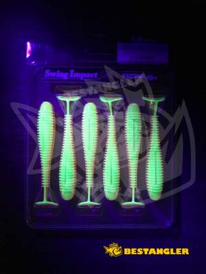 Keitech FAT Swing Impact 3.8" UV Lime / Orange - CT#27 - UV