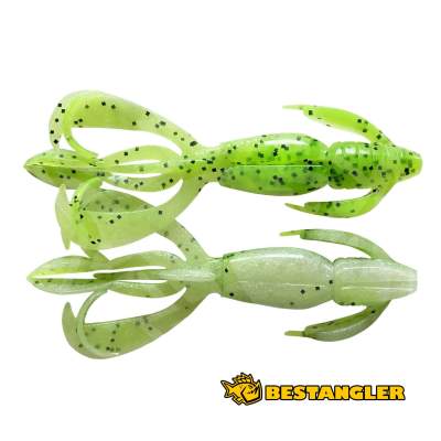 Keitech Crazy Flapper 3.6" Chartreuse Pepper Shad - CT#30