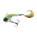 Jackall Deracoup 26 mm 3/8 oz 10 g HL Chartreuse Back Tiger