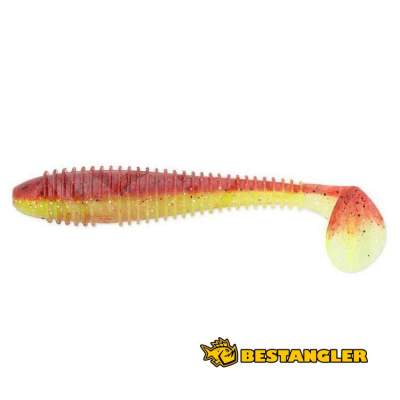Keitech FAT Swing Impact 3.8" Chartreuse Silver Red - CT#25