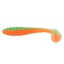 Keitech FAT Swing Impact 3.8" UV Lime / Orange - CT#27