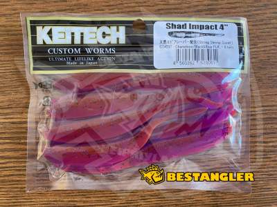 Keitech Shad Impact 4" Chameleon / Black & Blue FLK - CT#21