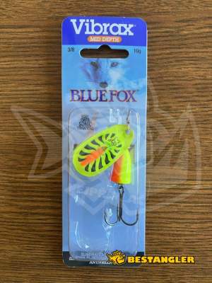 Spinner Blue Fox Vibrax Fluorescent #4 FT - BFF4 FT