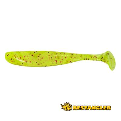 Keitech Easy Shiner 4" Chartreuse Red Flake - PAL#01