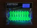 Keitech Crazy Flapper 2.8" Chartreuse Pepper Shad - CT#30 - UV