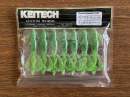 Keitech Crazy Flapper 3.6" Chartreuse Pepper Shad - CT#30