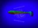 Keitech FAT Swing Impact 4.8" UV Lime / Orange - CT#27 - UV