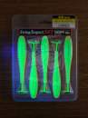 Keitech FAT Swing Impact 4.8" UV Lime / Orange - CT#27 - UV