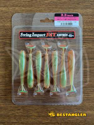 Keitech FAT Swing Impact 3.3" UV Lime / Orange - CT#27