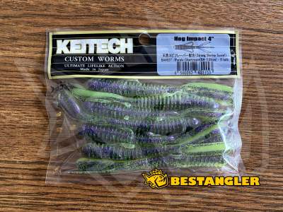 Keitech Hog Impact 4" Purple Chartreuse - BA#03