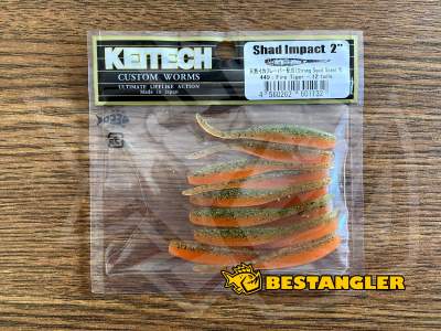 Keitech Shad Impact 2" Fire Tiger - #449