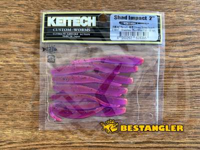 Keitech Shad Impact 2" Chameleon / Black & Blue FLK - CT#21