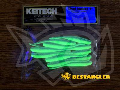 Keitech Shad Impact 2" Chartreuse Thunder - CT#12