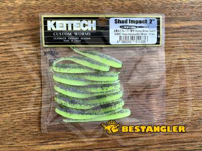 Keitech Shad Impact 2" Purple Chartreuse - BA#03