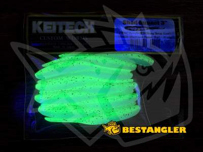 Keitech Shad Impact 3" Chartreuse Pepper Shad - CT#30