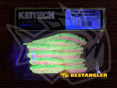 Keitech Shad Impact 3" Motoroil / Pink - CT#16