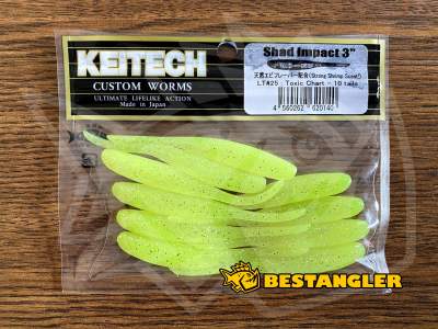 Keitech Shad Impact 3" Toxic Chart - LT#25