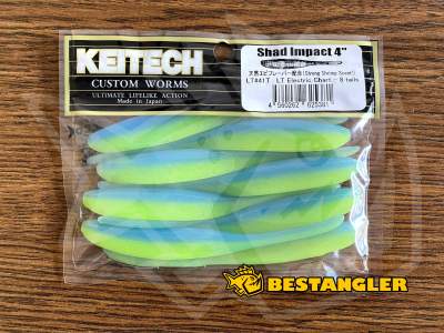 Keitech Shad Impact 4" Electric Chart - LT#41