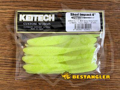 Keitech Shad Impact 4" Toxic Chart - LT#25