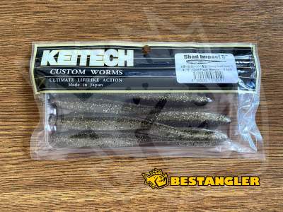 Keitech Shad Impact 5" Gold Flash Minnow - #417