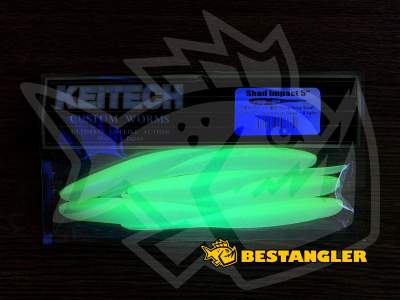 Keitech Shad Impact 5" Chartreuse Shad - CT#13