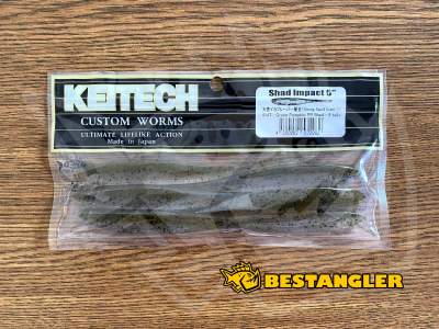 Keitech Shad Impact 5" Green Pumpkin PP. Shad - #414