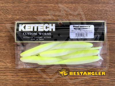 Keitech Shad Impact 5" Chartreuse Shad - CT#13