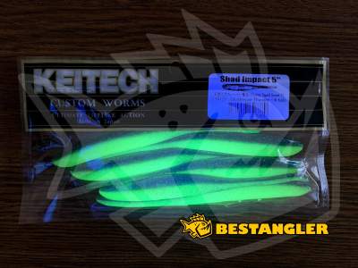 Keitech Shad Impact 5" Chartreuse Thunder - CT#12