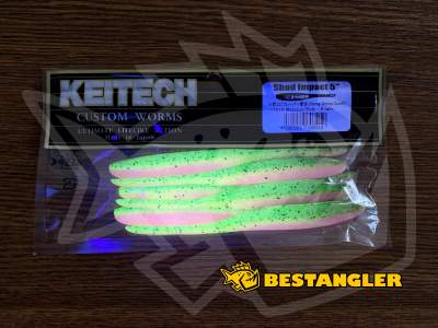 Keitech Shad Impact 5" Motoroil / Pink - CT#16