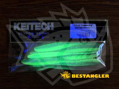 Keitech Shad Impact 5" Purple Chartreuse - BA#03