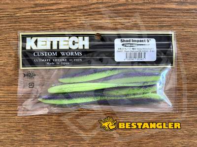 Keitech Shad Impact 5" Purple Chartreuse - BA#03