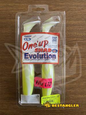 Sawamura One Up Shad 10" PIKE LTD #147 White Chart