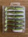 Sawamura One Up Shad 4" #136 Green Pumpkin Chart