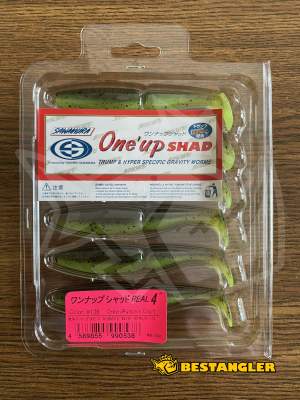 Sawamura One Up Shad 4" #136 Green Pumpkin Chart