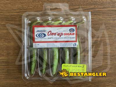 Sawamura One Up Shad 5" #136 Green Pumpkin Chart