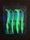 Sawamura One Up Shad 6" #136 Green Pumpkin Chart - UV