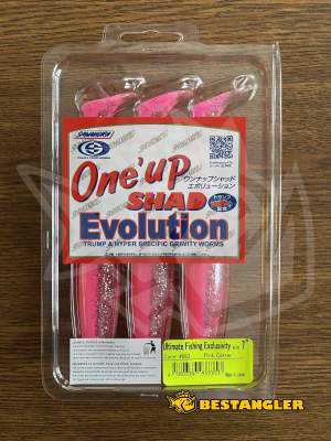 Sawamura One Up Shad 7" #083 Pink Back Glitter Belly