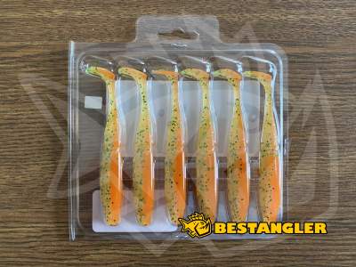 Sawamura One Up Shad Slim 4" #076 Orange Green