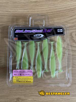 O.S.P DoLive Shad 3.5" Lime Chart Back Shiner TW184