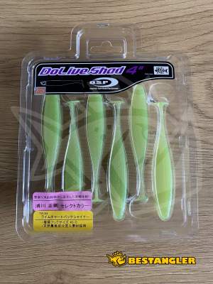 O.S.P DoLive Shad 4" Lime Chart Back Shiner TW184